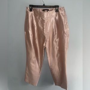 Zara metallic pink pants